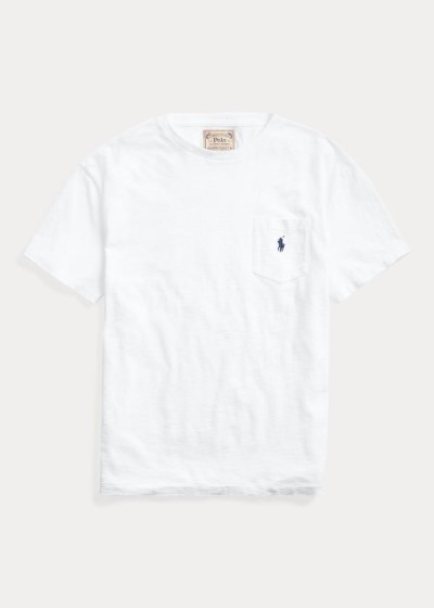 Men's Polo Ralph Lauren Classic Slub Pocket T Shirts | 065913JQG